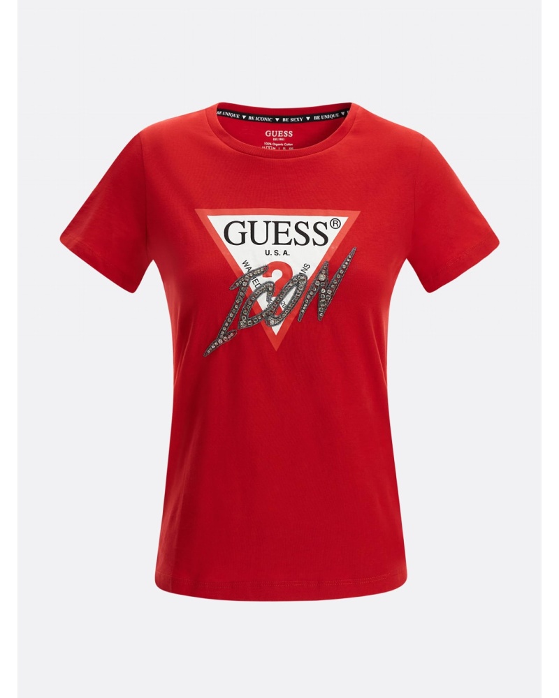 GUESS - T shirt Icon con manica corta con logo