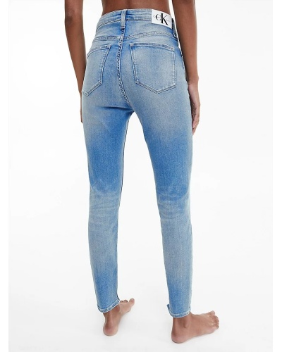 CALVIN KLEIN - High rise super skinny ankle jeans