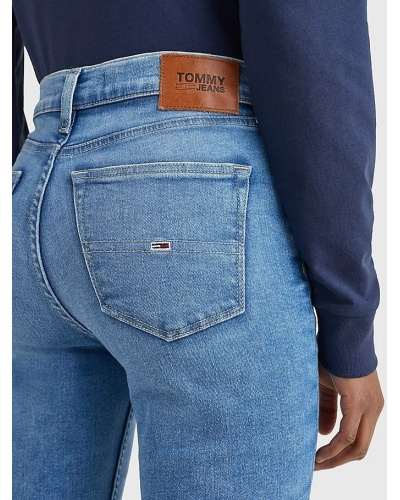TOMMY HILFIGER - Jeans nora skinny fit a vita media sbiaditi