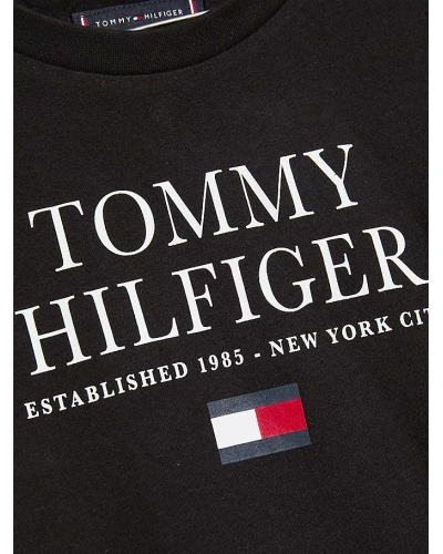 TOMMY HILFIGER KIDS - T shirt in cotone biologico con logo