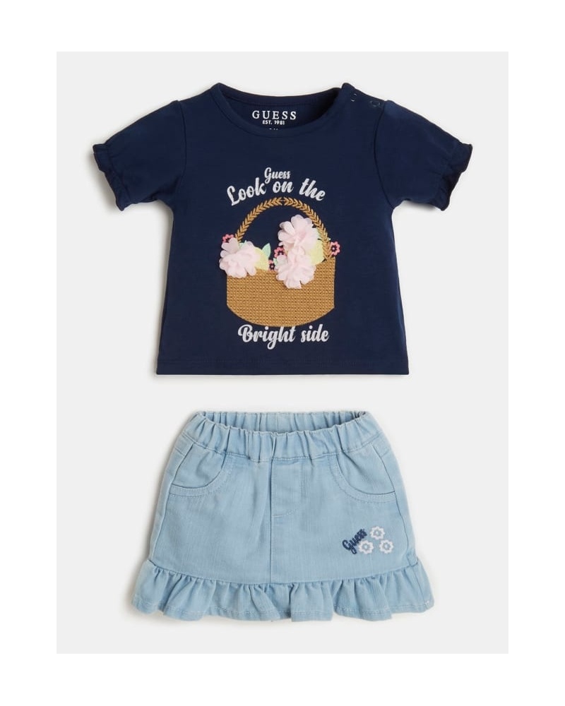 GUESS KIDS - Completo t-shirt e gonna