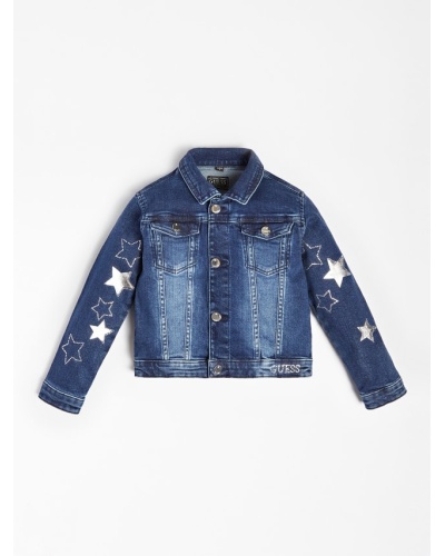 GUESS KIDS - Giacca in jeans con strass