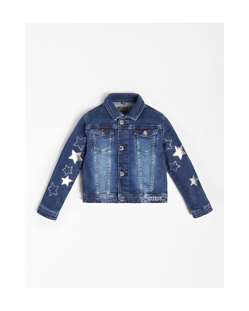 GUESS KIDS - Giacca in jeans con strass