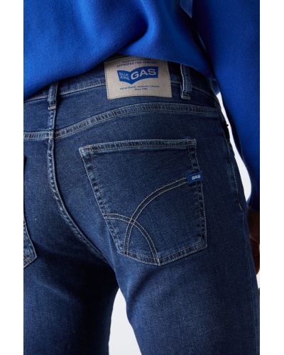 GAS - Jeans 5 tasche da uomo skinny SAX ZIP REV WZ79