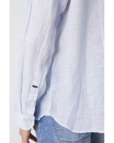 GAS - Camicia da uomo manica lunga 100% lino MISAO/R