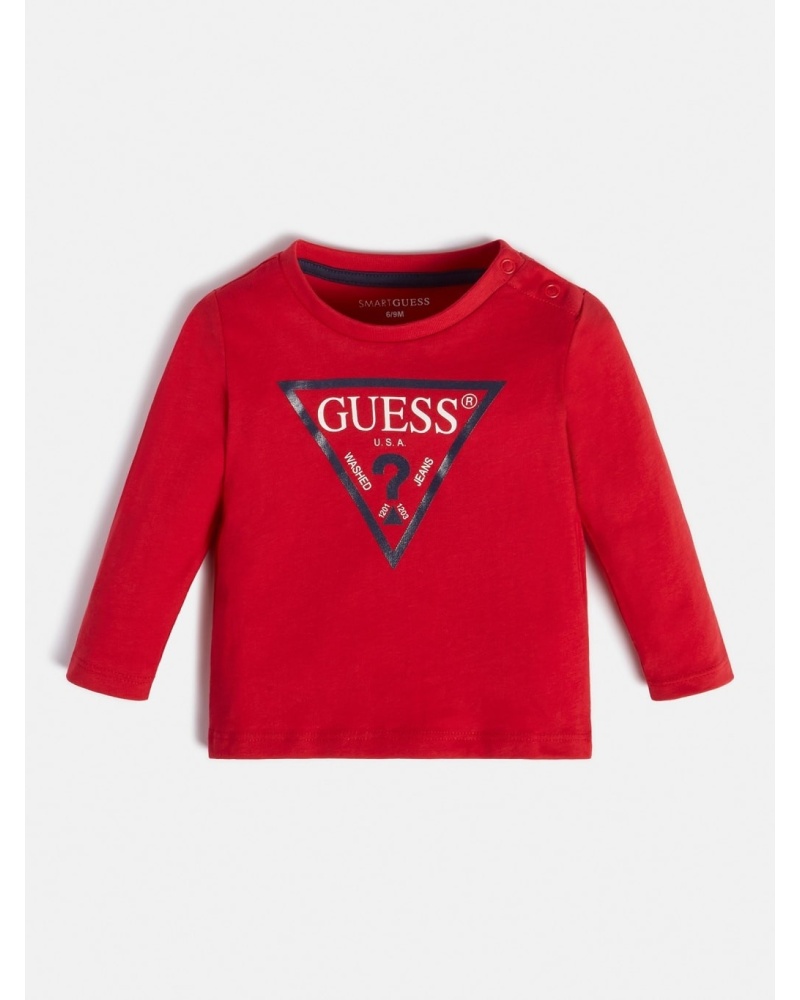GUESS KIDS - T shirt logo triangolo