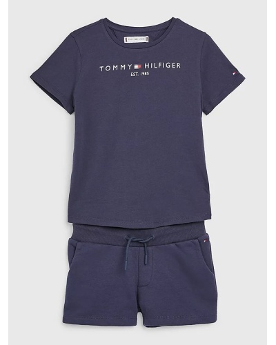 TOMMY HILFIGER KIDS - Completo essential con t-shirt e shorts