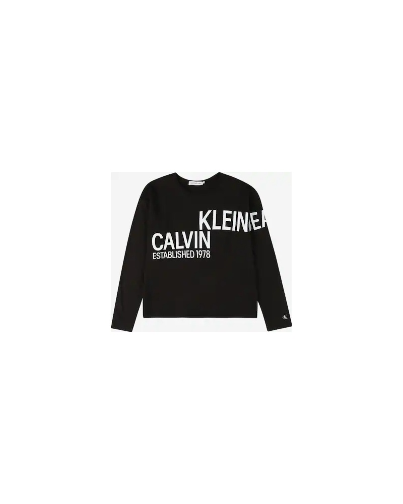 CALVIN KLEIN KIDS - T shirt manica lunga con logo