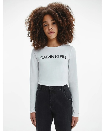 CALVIN KLEIN KIDS - T shirt manica lunga con logo