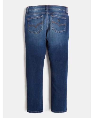 GUESS KIDS - Jeans 5 tasche con abrasioni