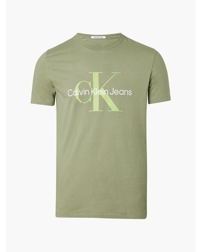 CALVIN KLEIN - T-shirt con monogramma slim