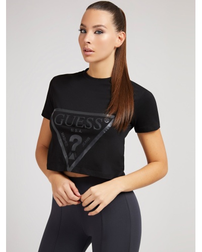 GUESS - Tshirt manica corta con triangolo